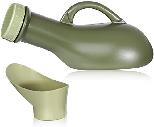 Urinal Travel Toilet Urinal Bottles with Funnel Pee Bottle Urinals Unisex Portable Urine Bottle Pee Container for Camping Outdoor Car Travel 1000ML by CUNQN