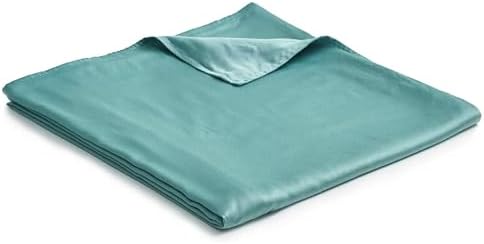 YnM Exclusive Cooling Duvet Cover for Weighted Blankets with 16 Strings (Sea Grass, 88"x104") by YNM