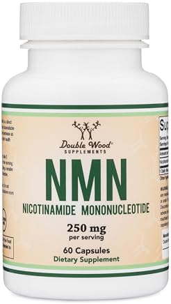 NMN 250mg per Serving, 99% Purity, Cellular Energy & Healthy Aging, 60 Caps by DoubleWoodSupplements