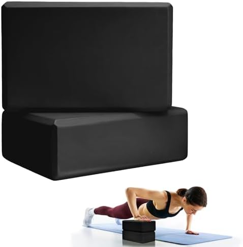 Septo 2 Pcs Yoga Blocks, 9x6x3 Inch Foam Blocks for Pilates by Septo