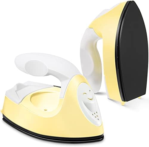 Honoson Mini Craft Iron with Charging Base Tiny,Light Yellow by Honoson
