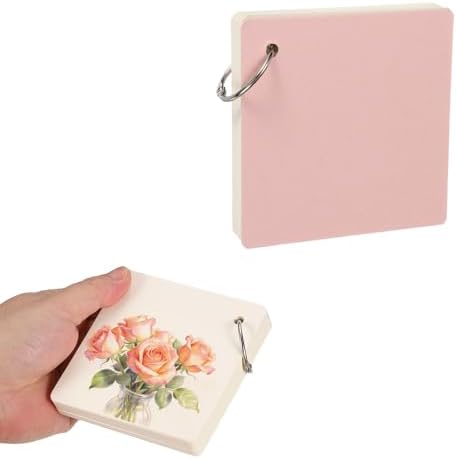 PATIKIL 2 Pcs Mini Watercolor Sketchbook, 3.94 x 3.94 55 Sheets/110 Pages Portable Square Travel Watercolor Notebook 230GSM (107lb) Detachable Painting Sketch Book Art Sketchbook, Pink by PATIKIL