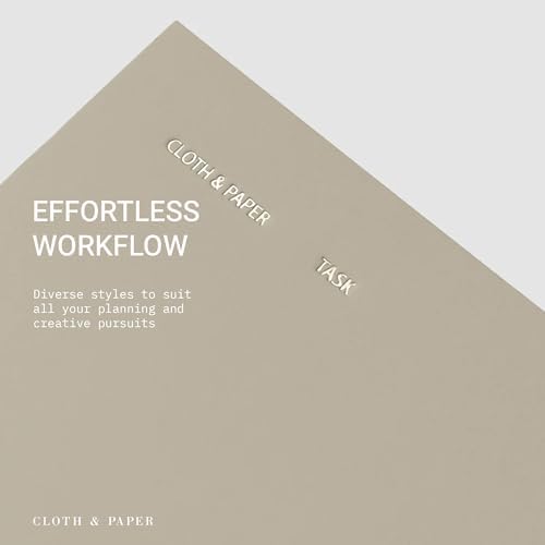 Cloth & Paper Travel Notebook | Task Planner – Ristretto | Pocket Plus To-Do List Planner Notebook 3.2" x 6" | Productivity Planner for Tasks, Priorities, Lists & Daily Planning – Soft Touch Cover - Image 5
