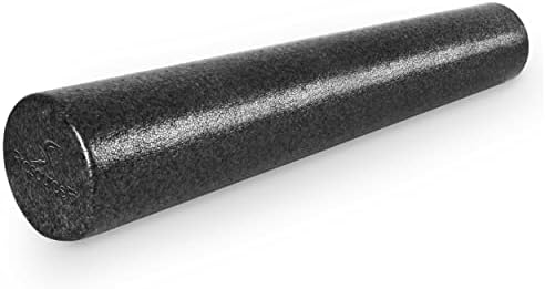 ProsourceFit High Density Foam Rollers 36 - inches long, Firm Full Body Athletic Massage Tool for Back Stretching, Yoga, Pilates, Post Workout Muscle Recuperation, Black by PROSOURCE