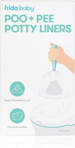 Frida Baby Poo + Pee Potty Liners, Leak-Proof, Super-Absorbent Liners Potty_Bags, Fits Most Potty Chairs for Easy Cleanup, 30 Count (Pack of 12) by Unknown