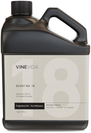 VINEVIDA Caribbean Breeze Fragrance Oil for Cold Air Diffusers - [128 Fl Oz] - Essential Oils for Diffuser Oil Refill & Air Freshener Room Spray by VINEVIDA