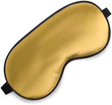 Silk Sleep Mask, Blackout Eye Mask for Sleeping with Adjustable Strap by spacepower