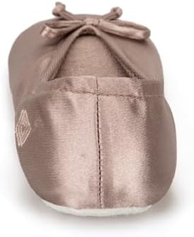 Isotoner Women's Satin Ballerina Slippers with Classic Ribbon Bow and Suede Sole - Image 7