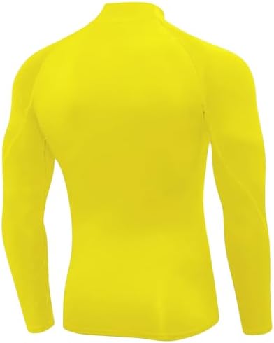 SPVISE Men's Compression Shirts Long Sleeve Mock Turtleneck Workout Tops - Image 7