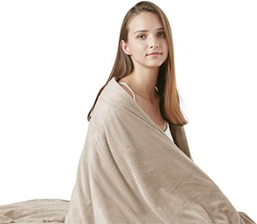 Weighted Blanket for Adults 20lbs, Queen Size Soft Cozy Fleece Sherpa Heavy Blankets for Sofa Bed, Dual Sided Comfort, Send Beige, 60x80 Inch by DegreesofComfort