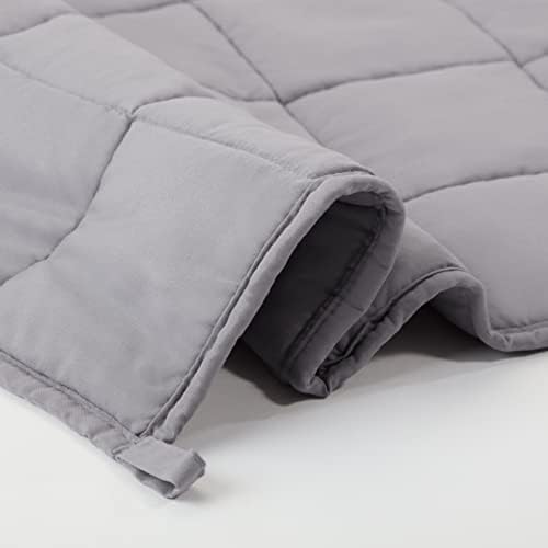 SERTA Zen Rest Wrinkle Resistant Adult Heavy Weighted Throw Blanket Filled with Glass Beads, 15 lbs (60 in x 80 in), Grey - Image 6