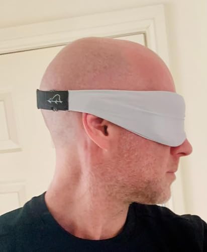 ALASKA BEAR Side Sleeper Sleep Mask, Patented, 100% Blackout, Pale Grey - Image 5