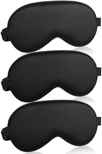 Sleep Mask for Women and Men 3 Pcs Eye Mask for Sleeping Blackout by ToRhine