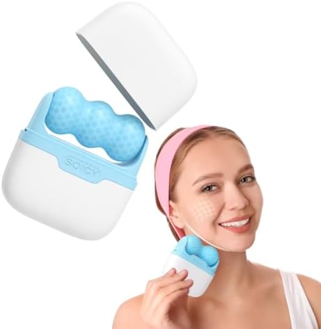 Ice Roller Face-Cold Facial Roller for Travel,Skin Care(Blue) by Unknown
