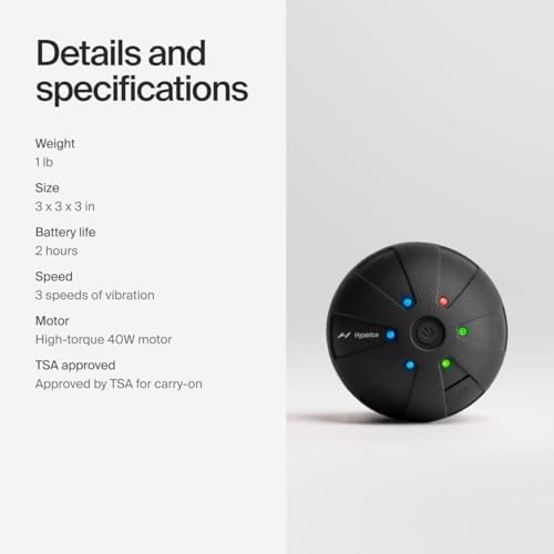 Hyperice Hypersphere Go Vibrating Ball Deep Tissue Massage Muscle Recovery - Image 5