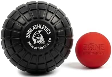 Zone Deep Tissue Massage Ball – Trigger Point Therapy, Myofascial Release, Muscle Recovery, Mobility Tool – Massage Ball & Lacrosse Ball Set (Set) by ZoneSmellingSalts