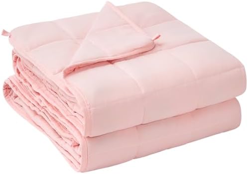 yescool Weighted Blanket for Adults 20lbs Queen Size, 60" x 80", Pink by yescool
