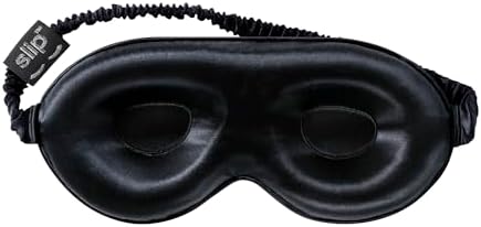 Slip Silk Contour Sleep Mask, Black - Lash-Friendly Design, Blocks Light - Image 2