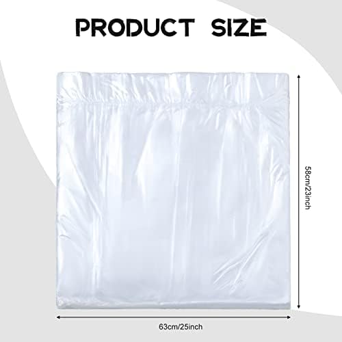 100 Pcs Disposable Foot Tub Liner Portable Bath Bags Plastic Pedicure Spa Bags Thin Large Foot Bath Liners Disposable Spa Hotel Home Use, 25 x 23 Inches - Image 2