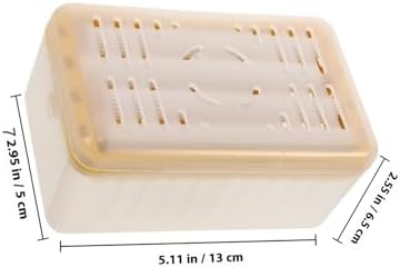 Lurrose 3pcs Multifunctional Laundry Soap Foaming Boxes with Rollers Sturdy Soap Dish for Bathroom Countertop for Home Use - Image 2