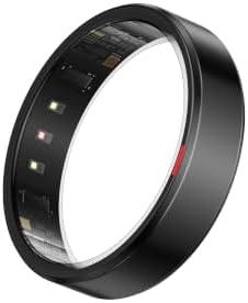 POBOVi Gen 2 Titanium Smart Ring for Women & Men, Sleep & Heart Rate Tracker, No Subscription, Size Before You Buy (Black, 7) by POBOViRing