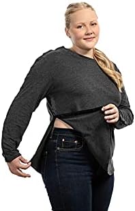 MAI Shoulder Surgery Shirts for Women - Soft Fabric Tear Away Shirt with Premium Snap, Chemo Shirts for Port Access - Image 3