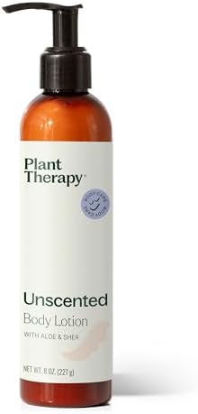 Plant Therapy Unscented Body Lotion with Aloe and Shea, Hydrate and Nourish Skin with Botanical Ingredients, 8 oz by PlantTherapy
