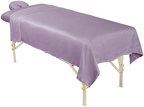 ForPro Premium Microfiber 3-Piece Massage Sheet Set, Lavender - Image 3