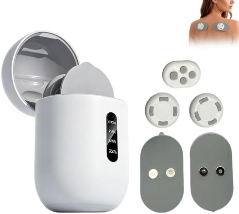 Wireless Portable Microcurrent Body Massager, Gentle Pulse Pad for Office Gym Travel Daily Muscle Soothing by Unknown