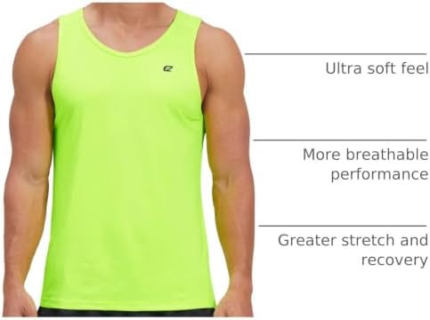 EZRUN Men's Quick Dry Workout Tank Top UPF 50+ Sweat-Wicking Gym Shirt - Image 4