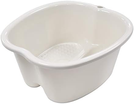 Ownest Foot Bath Spa,Water Spa and Foot Massage, Sturdy Plastic Foot Basin for Soaking Foot,Toe Nails, and Ankles,Pedicure,Portable Foot Tub-White - Image 7