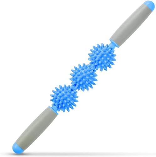 Cellulite Massager, Fascia Blaster for Cellulite, Muscle Roller Stick Lymphatic Drainage Massager for Relif Body Sorness, Trigger Points, Sports Legs, Back Recovery - Blue by SALIHERI