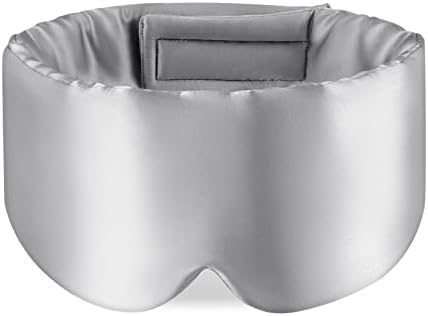 Zenssia 100% Mulberry Silk Sleep Mask Eye Mask for Men & Women, Silvergrey by Zenssia