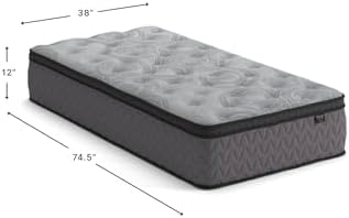 Signature Design by Ashley Twin Size Augusta2 Hybrid Mattress, 12 Inch Euro Pillow Top With Lumbar Support Gel Memory Foam, Fiberglass-Free, Bed In A Box - Image 2