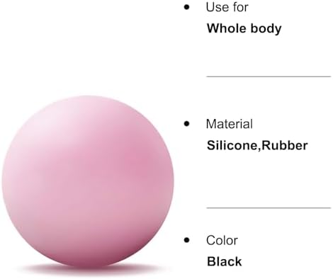 WOVTE Massage Lacrosse Ball for Sore Muscles, Shoulders, Neck, Back, Foot, Body, Deep Tissue, Trigger Point, Muscle Knots, Yoga and Myofascial Release (Pink) - Image 7