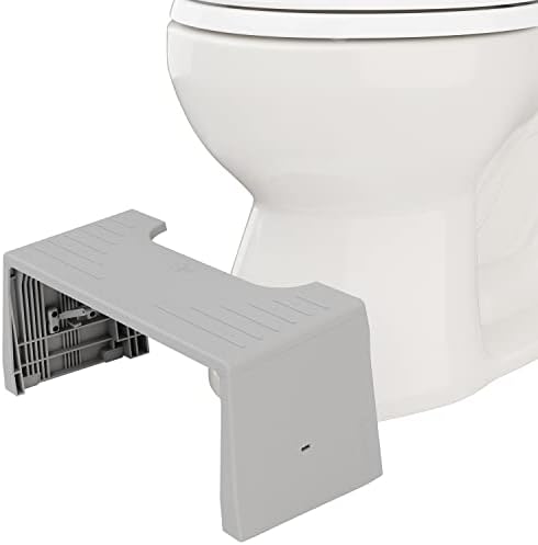Squatty Potty Porta-Squatty Folding Travel Bathroom Toilet Stool – 7" Gray by SquattyPotty