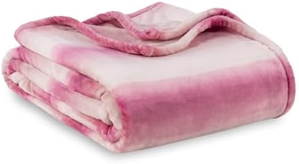 Berkshire Blanket-Classic Heavyweight Soft Printed VelvetLoft® Plush Blanket, Full/Queen Size Soft Fuzzy Warm Blanket for Couch Sofa Bed, Purple Pitch, 90in x 90in by BerkshireHomeCompany
