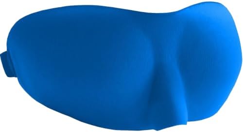 Dream Essentials Sweet Dreams Contoured Sleep Mask Kit, Royal Blue Eye Mask for Sleeping with Travel Pouch, Earplugs, Lash Space, Quick Release Strap, Light Blocking Travel Accessories Gift Set by WildEssentials