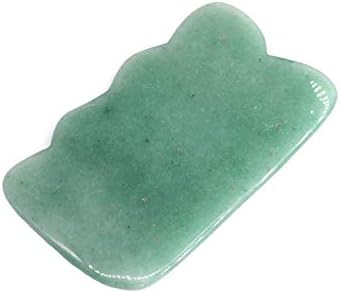 Gua Sha Facial Tool Natural Jade Stone Massage Board Tools for SPA Acupuncture Therapy Trigger Point Treatment, Gua Sha Scraping by Unknown