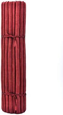Leewadee - Foldable Floor Mattress - Japanese Roll Up Futon -Trifold Tatami Mat- Guest Floor Bed - Camping Mattress - Thai Massage Mat, Kapok Filled, 75 x 57 inches, Red - Image 4