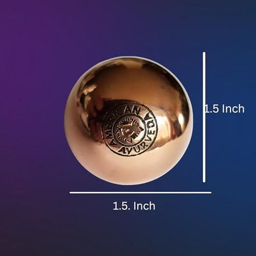 Copper Ball. Copper Metal Ball, Bring Integrity and Clear Thinking with Natural Energy and Meditation Crytal Sphare, Get Mental Agility Grounding Movement Therapy - 1.5 inches - Image 7