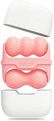 Ice Roller Double Ended, Ice Roller for Face & Eye Puffiness Relief, Ice Face Roller Massager for Migraine Pain, 2 in 1 Facial Ice Roller Skin Care Tool for Whole Body Minor Injury Cold Compress by SRAVON