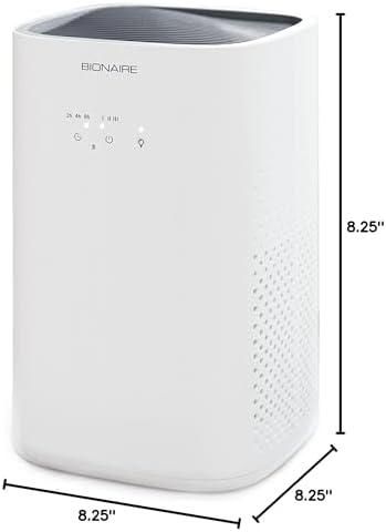 Bionaire True HEPA 360° Air Purifier for Medium Rooms, Air Filter for Allergens, Pets, and Dust with Quiet Setting and Night Light, 3 Speeds, White - Image 6