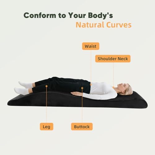 Massage Table Foam Topper for Esthetician,Lash Bed Topper Memory Foam Black - Image 3