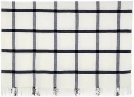 Arus Acrylic Highlands Collection Queen Throw Blanket Navy Stripes, 60x80 - Image 2
