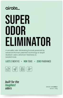 Super Odor Eliminator Pouch – Korean Patented Multi-Purpose Air Purifying Bag for Cars, Closets, Gym Bags, Lockers, Backpacks & Home – Fragrance-Free, Lasts 90 Days by Unknown
