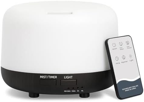 SPLITSKY 300ml Ultrasonic Essential Oil Diffuser with Remote Control by SPLITSKY