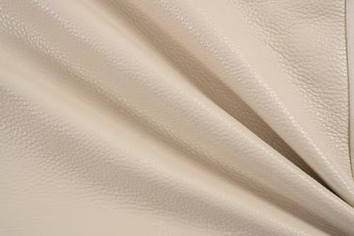 Full Grain Leather Throw Pillow Cover (20" x 20") (Cream) - Image 2