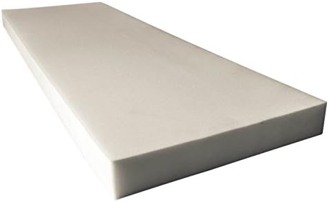 Mybecca 2" x 24" x 72" High Density Upholstery Foam Cushion (Seat Replacement, Upholstery Sheet, Foam Padding) by Mybecca