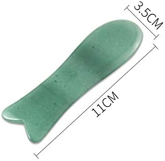 Facial Gua Sha Tool for Chin Massage Tool Natural Jade Stone Gua Sha Board for Face SPA Acupuncture Therapy Trigger Point Treatment - Image 6